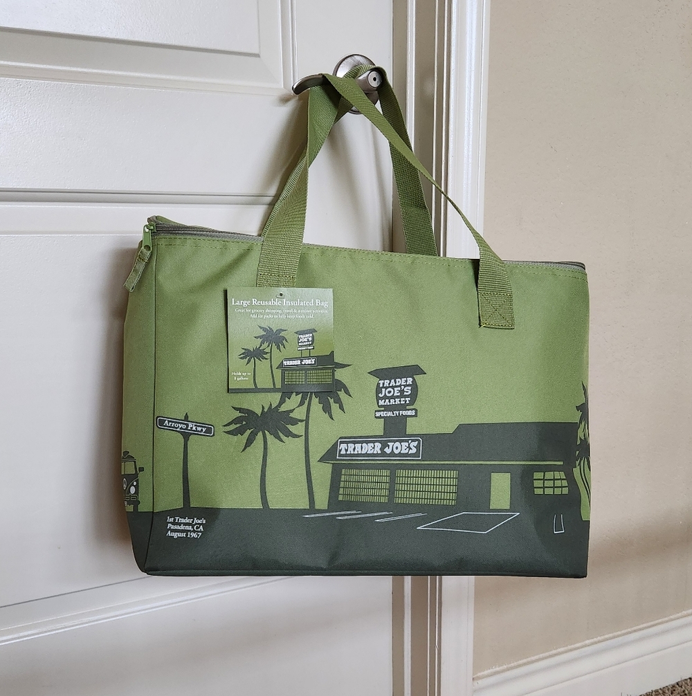 Trader Joe's Green Travel Tote Bag